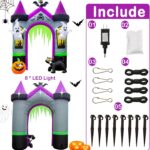 10ft halloween inflatable archway castle blow up yard outdoor decorations review