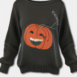 adhowbew womens halloween sweatshirts 2023 long sleeve pumpkin oversized cute y2k sweaters pullover review