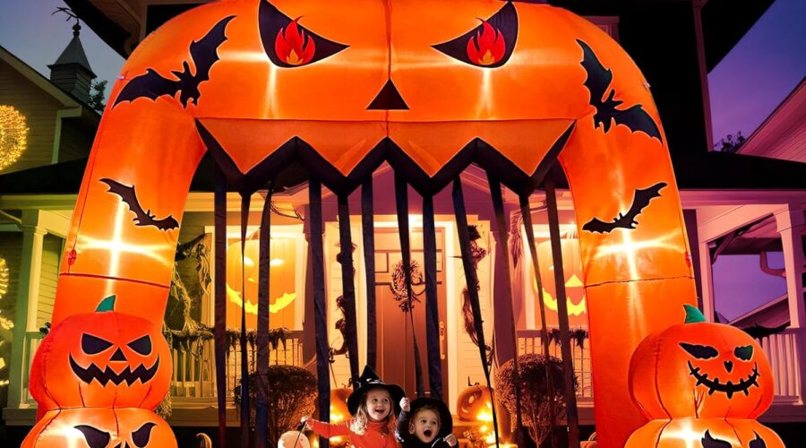 aerwo 12ft tall halloween inflatables archway giant halloween arch review