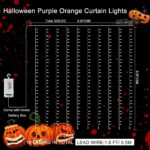 echosari purple orange curtain lights review