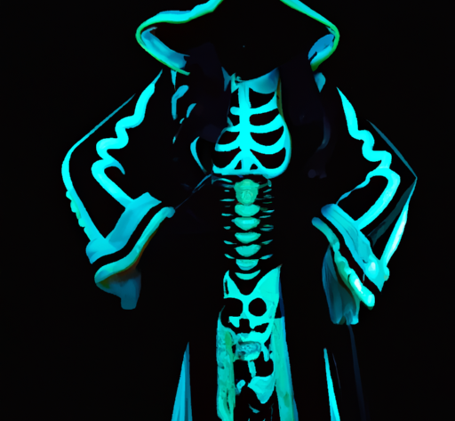 girl grim reaper costume with glow in the dark review 1