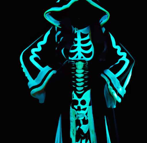 girl grim reaper costume with glow in the dark review 1