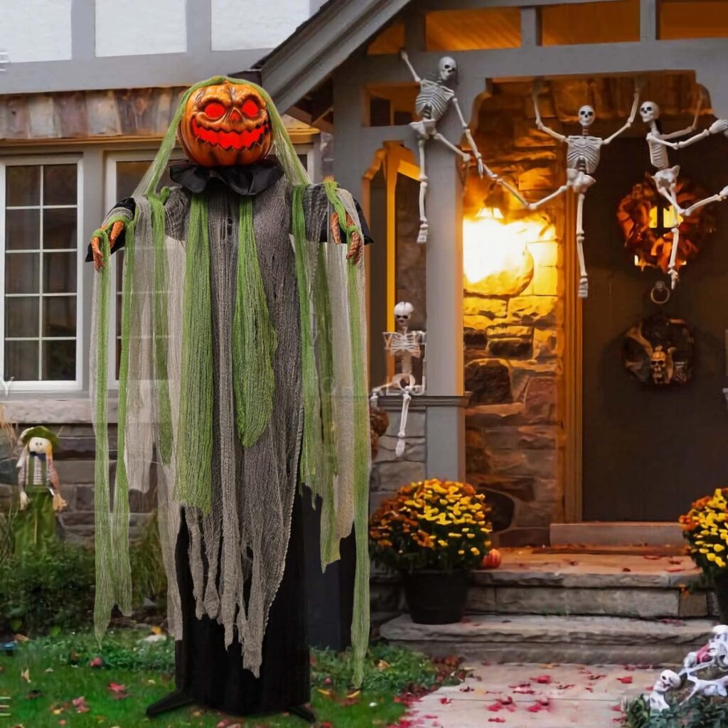 Halloween Decorations Outdoor - 6 Ft. Large Animated Root of Evil Prop with Spooky Sound - Sound  Touch Activated Sensor - Animatronic Scary Props Decor for Home Party Indoor Outside Yard Decoration