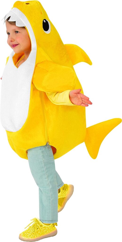 Kids Baby Shark Costume with Sound Chip