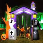 kooy 9ft halloween inflatable decoration haunted house review