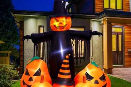 max fun 7ft halloween inflatables pumpkin decorations review