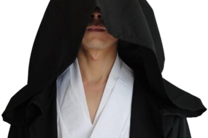 men hooded robe cloak knight fancy cool cosplay costume review