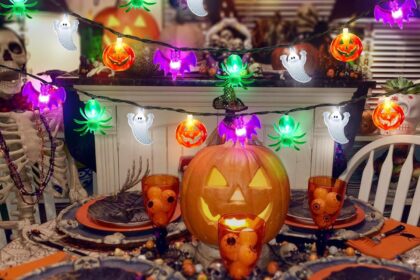 pumpkin bat spider ghost lights review