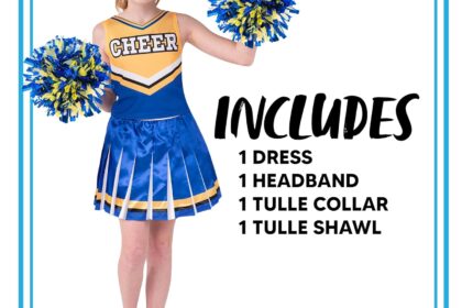 spooktacular creations girl blue cheerleader costume review