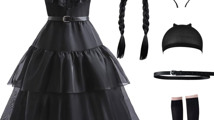vorlits black halloween costume dress girls review